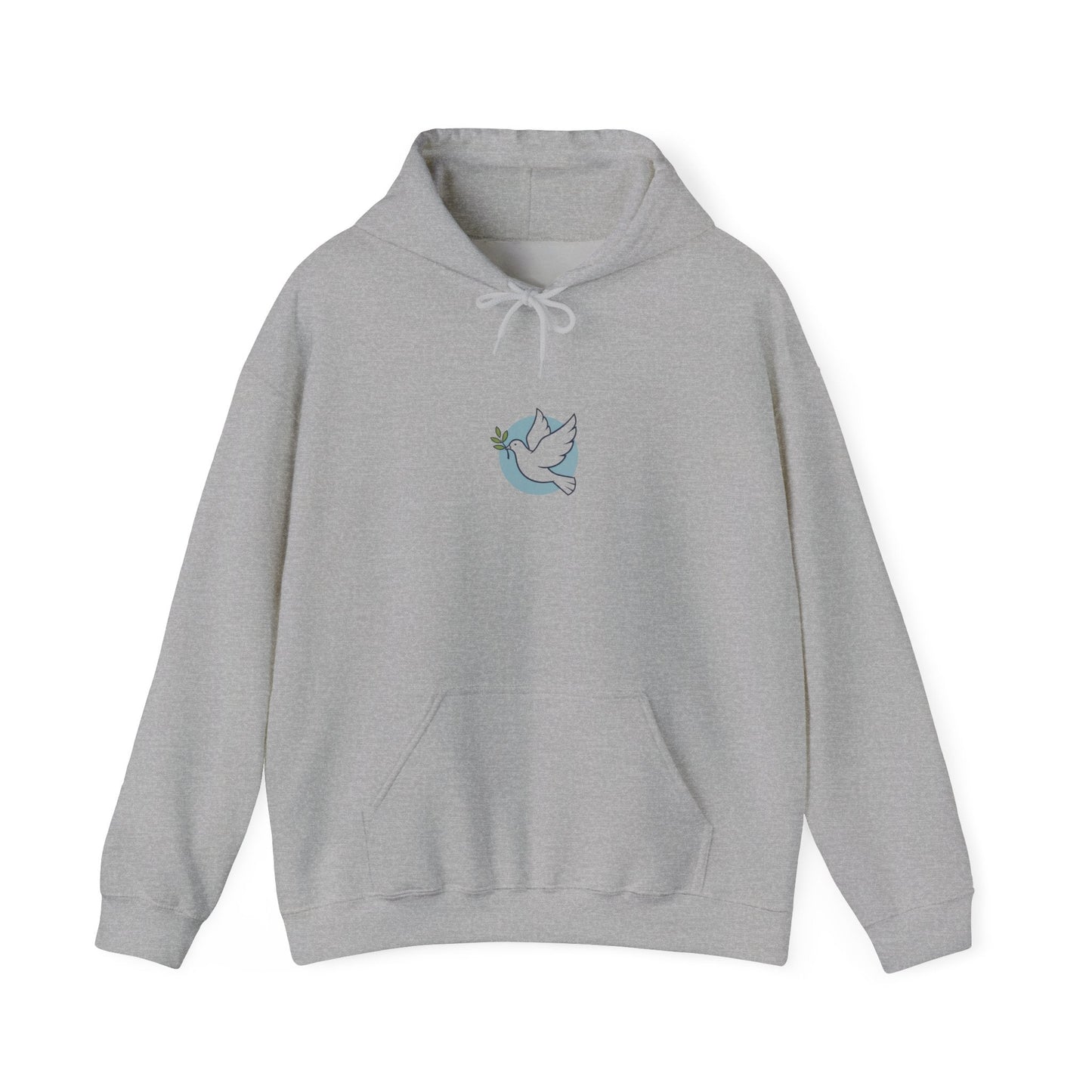 Solidarity Dove Equality Icon Hoodie | Minimalist Solidarity Symbol