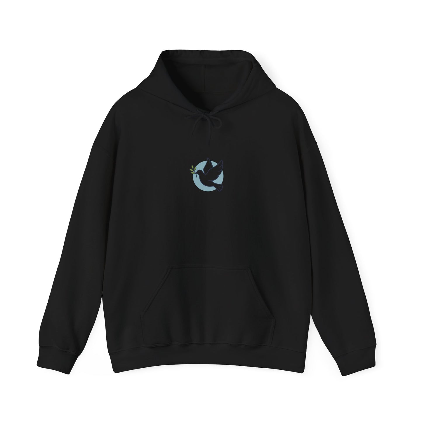Solidarity Dove Equality Icon Hoodie | Minimalist Solidarity Symbol