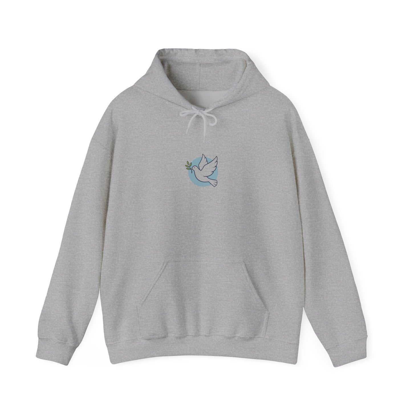 Solidarity Dove Equality Icon Hoodie | Minimalist Solidarity Symbol