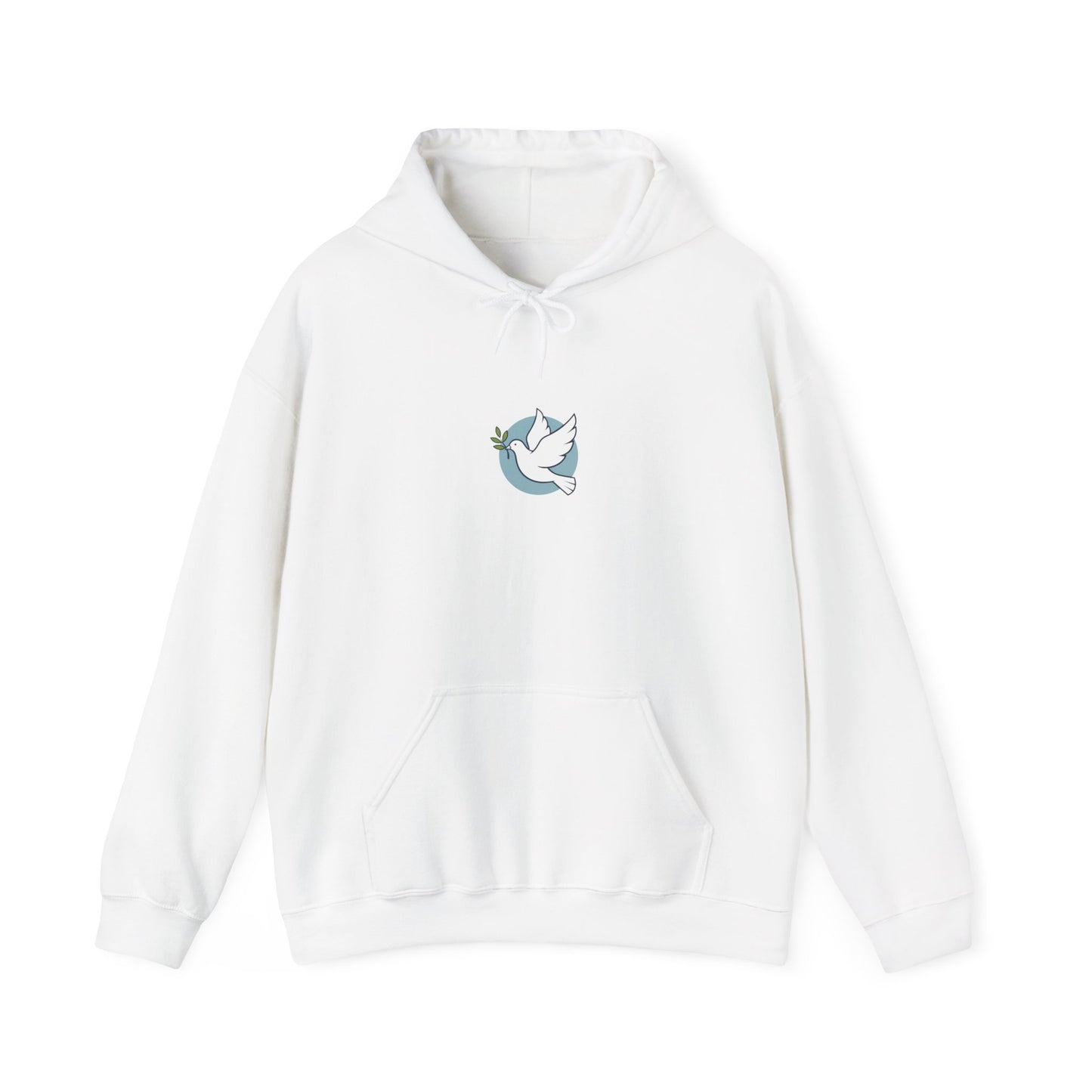 Solidarity Dove Equality Icon Hoodie | Minimalist Solidarity Symbol