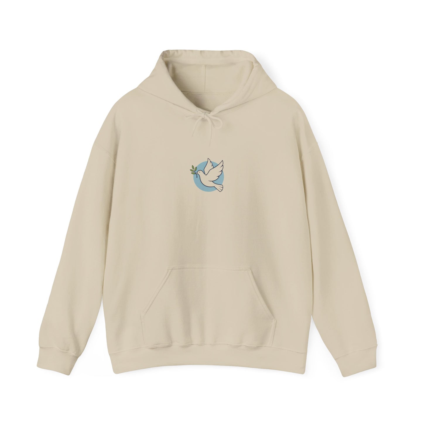 Solidarity Dove Equality Icon Hoodie | Minimalist Solidarity Symbol