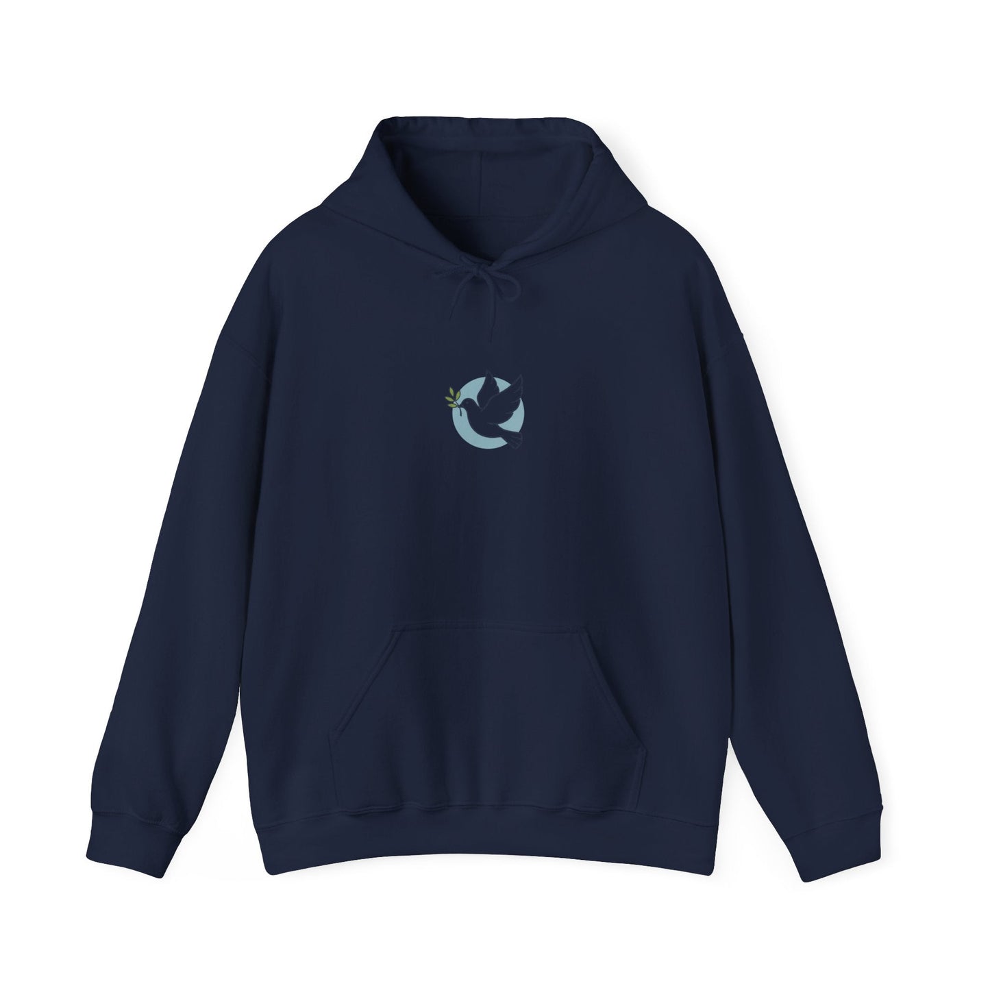 Solidarity Dove Equality Icon Hoodie | Minimalist Solidarity Symbol