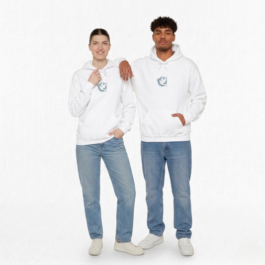 Solidarity Dove Equality Icon Hoodie | Minimalist Solidarity Symbol