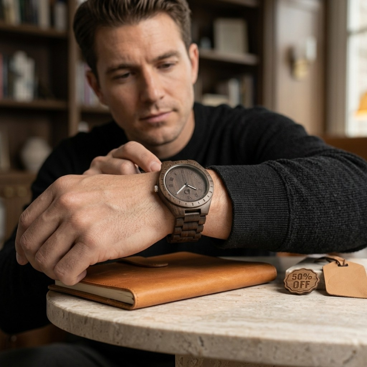 Men's Stylish Wood Watch
