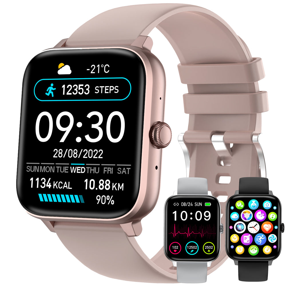 Smart Watch For Men and Women 1.83inch BT Face Heart Rate Fitness Tracker