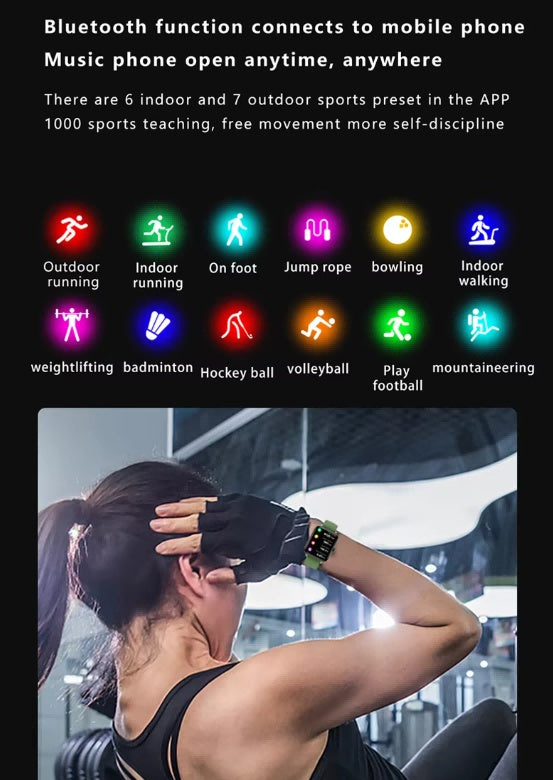 Smart Watch For Men and Women 1.83inch BT Face Heart Rate Fitness Tracker